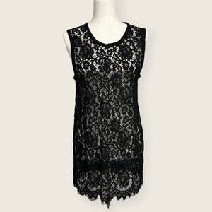 LN | IRO | Helena Lace Top | Black | Size 38